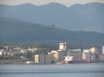 Sea plane on approach